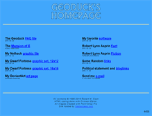 Tablet Screenshot of geoduckthings.net